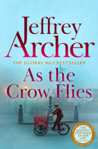 As the Crow Flies. UK Book cover. Book by Jeffrey Archer
