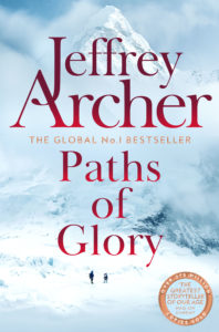 Paths of Glory. UK Book cover. Book by Jeffrey Archer